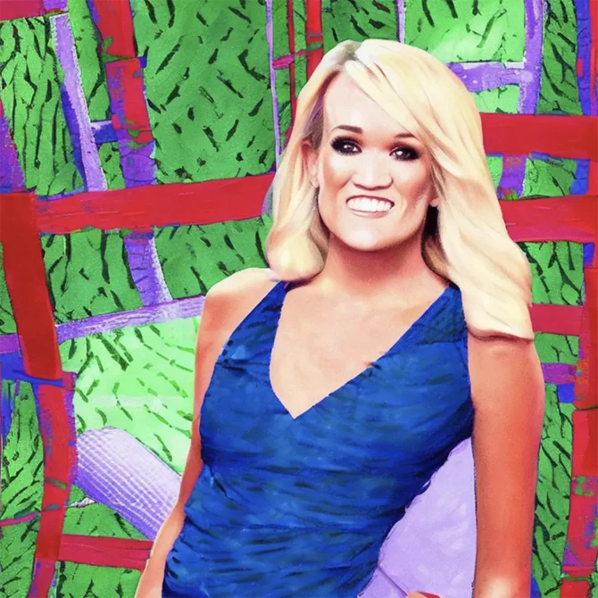 Carrie-Underwood in the style of David Hockney     13